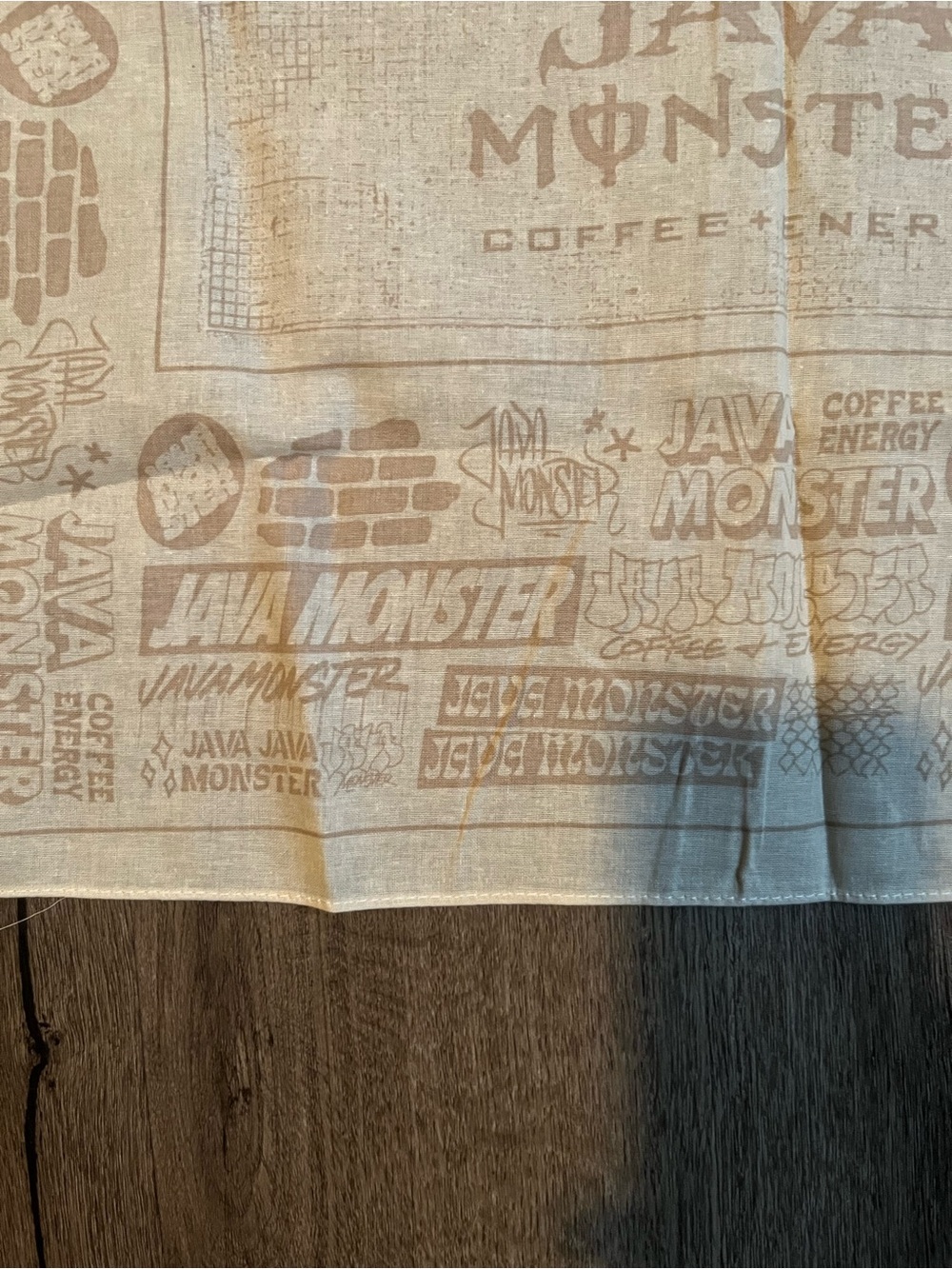 Java Monster Beige Logo Bandana - Picture 4 of 5